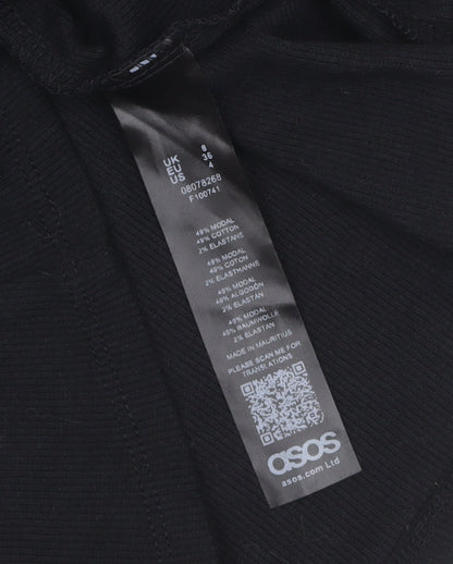 ASOS Women’s Black Size 8 Slip Dress Summer Casual