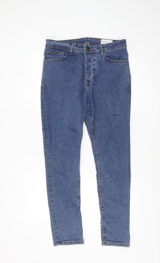 Denim Co Men’s Blue Slim Fit Jeans W34 L30 Stretch Denim