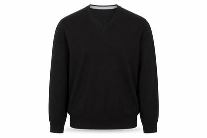 Blazer Men's Black V-Neck Pullover Jumper Size M Classic Knit