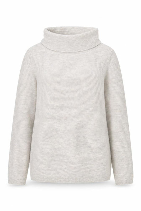 White Stuff Women’s Beige Wool Cowl Neck Pullover Jumper UK 10