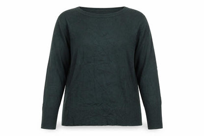 Wallis Women's Green Crew Neck Long Sleeve Pullover Jumper Size 14