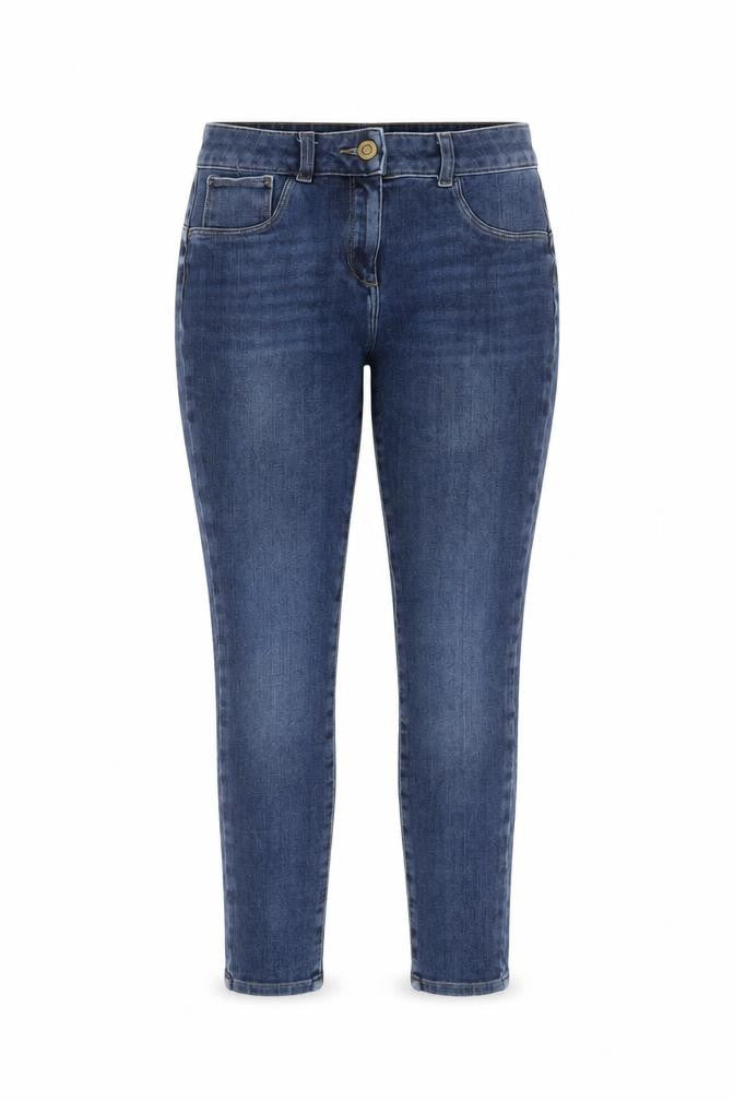 Front view of Next Women Blue, size 10, Skinny Stretch Denim Jeans