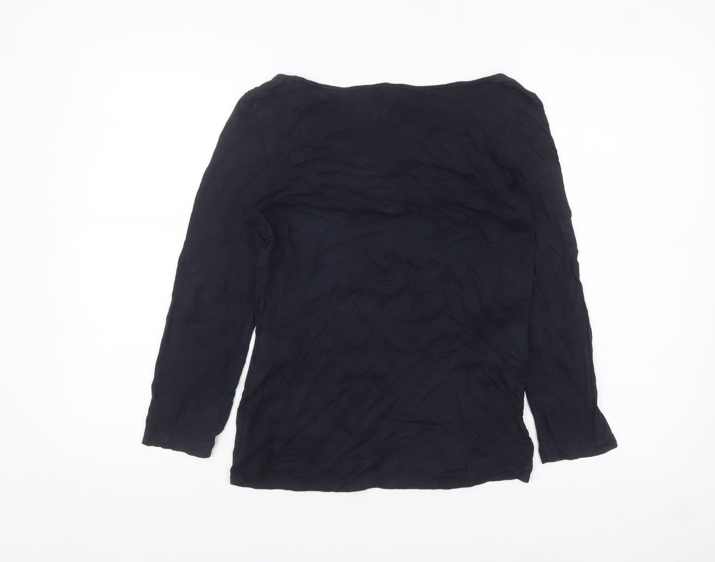 Hobbs Women’s Blue 3/4 Sleeve Viscose Stretch Blouse Size S