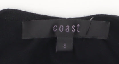 Coast Women’s Black Shrug Cardigan Knit 3/4 Sleeve Size S