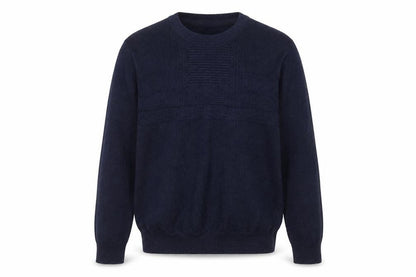 FCUK Men's Blue Cotton Knit Crew Neck Pullover Jumper Size M