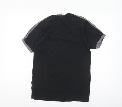 adidas Men’s Black Short Sleeve Crew Neck Sports T-Shirt Size S