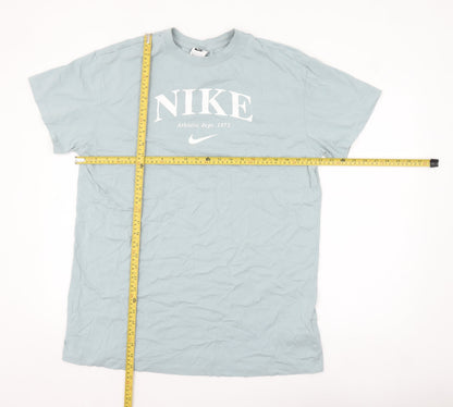 Nike Men's Blue Crew Neck Short Sleeve T-Shirt Size L