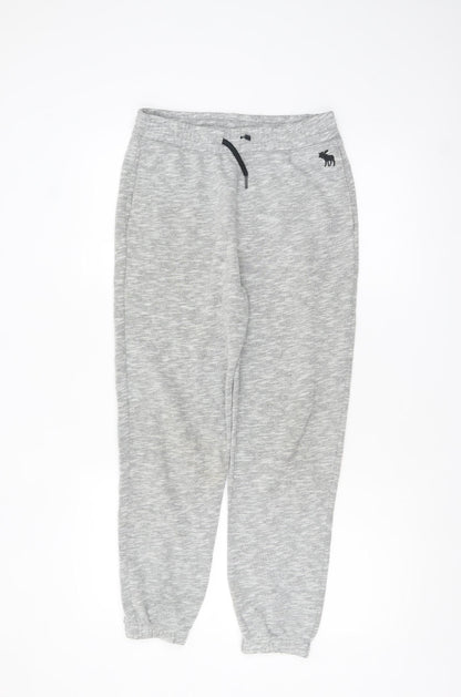 Abercrombie Kids Boys Grey Jogger Trousers 13-14 Years Elastic Waist