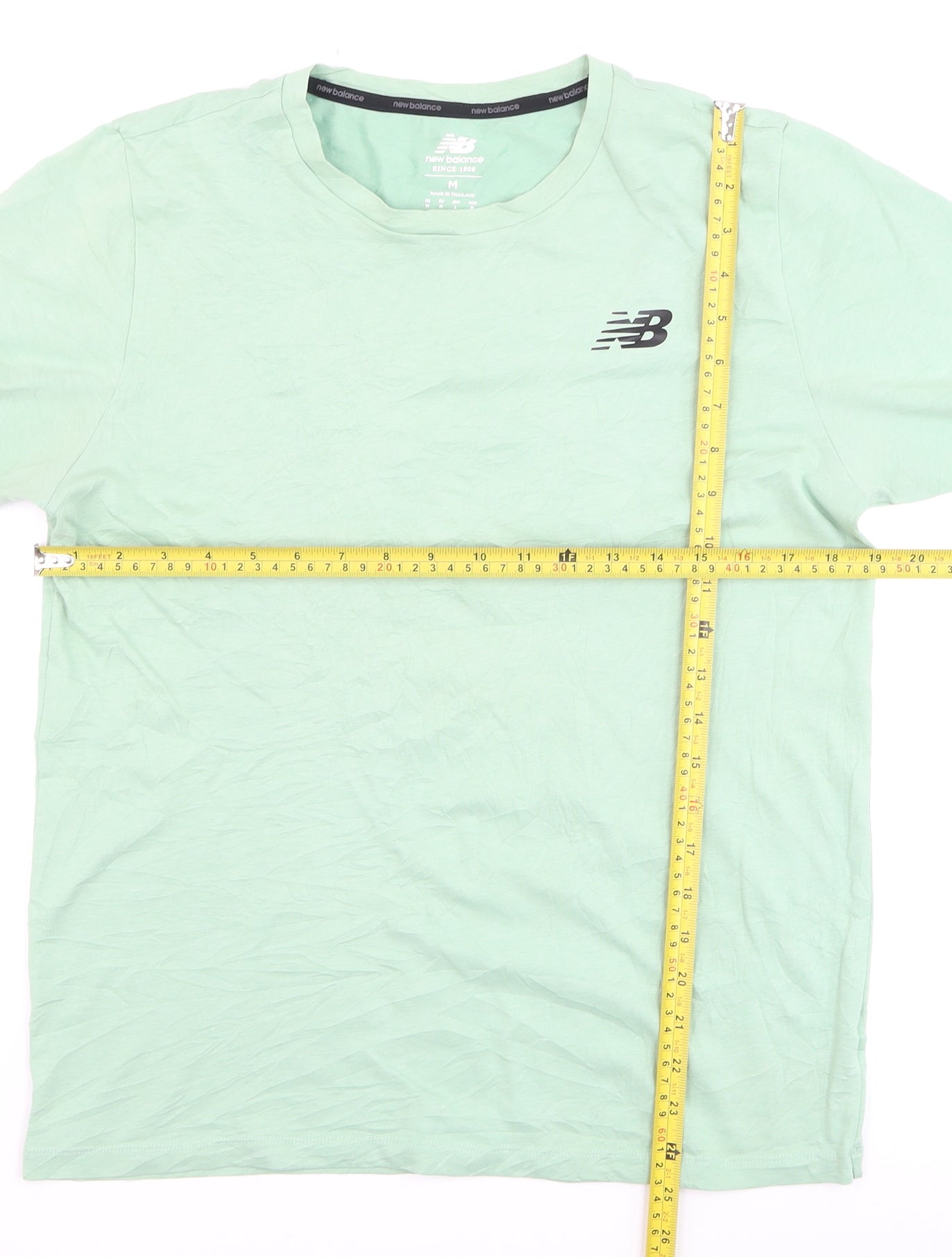 New Balance Men's Green Crew Neck Short Sleeve Athletic T-Shirt Size M