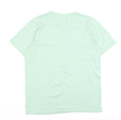 New Balance Men's Green Crew Neck Short Sleeve Athletic T-Shirt Size M