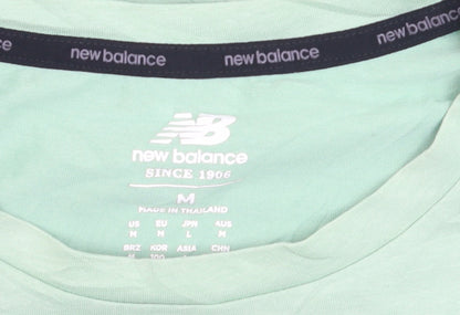 New Balance Men's Green Crew Neck Short Sleeve Athletic T-Shirt Size M