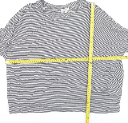 Hobbs Women's Blue Striped Long Sleeve Jersey T-Shirt Size M