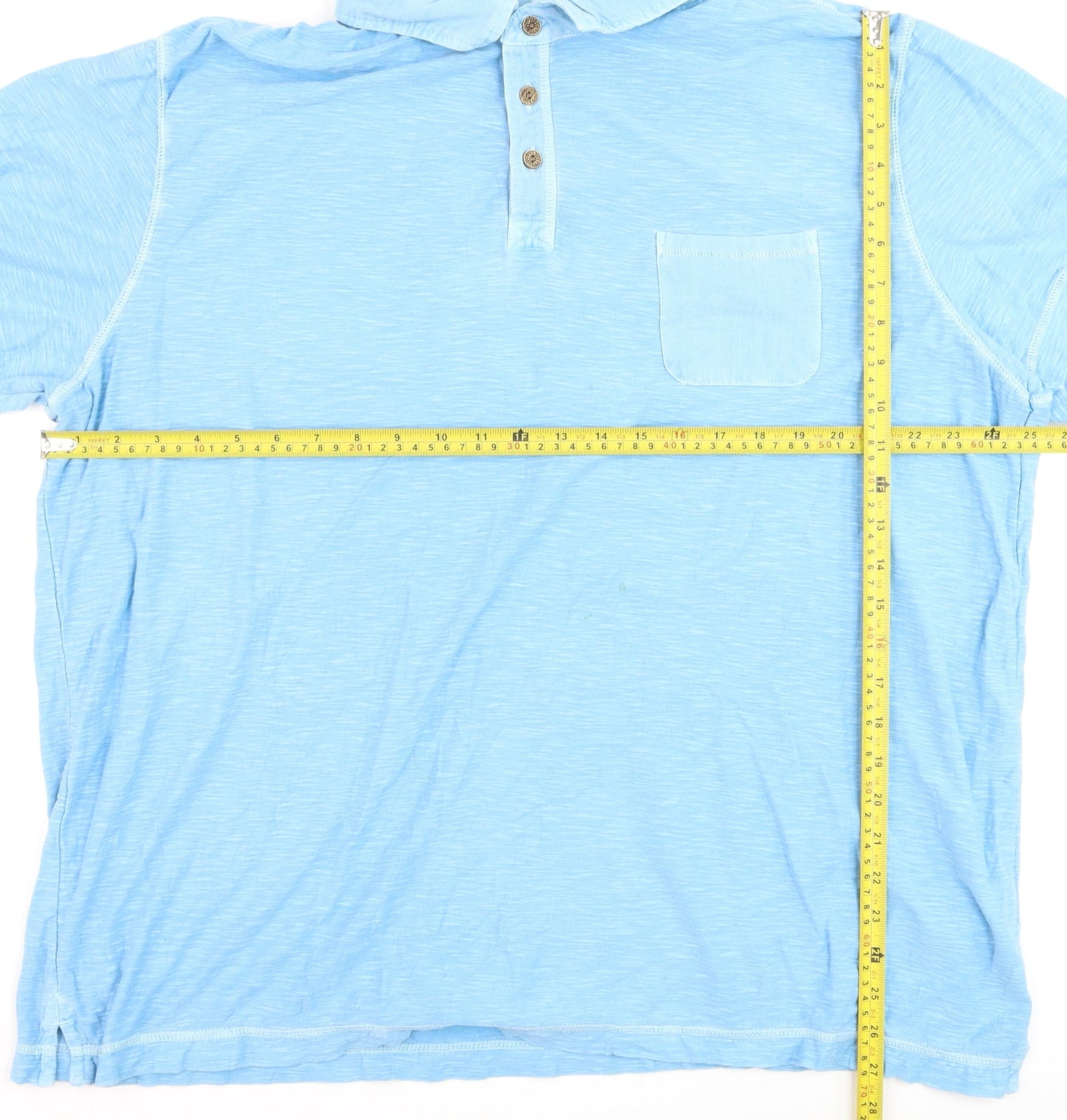 Mantaray Men’s Blue 2XL Cotton Short Sleeve Polo Shirt