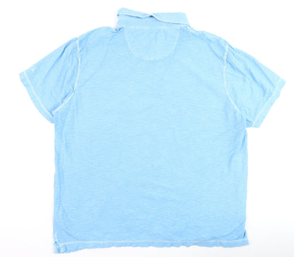 Mantaray Men’s Blue 2XL Cotton Short Sleeve Polo Shirt