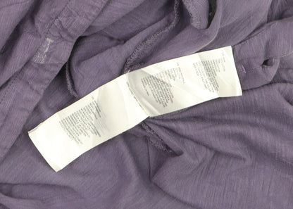 White Stuff Women’s Purple Cotton V-Neck Tunic Blouse UK 16