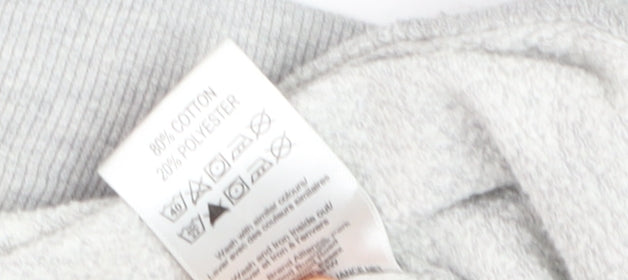 Peanuts Women Grey Snoopy Happiness Pullover Sweatshirt Size L