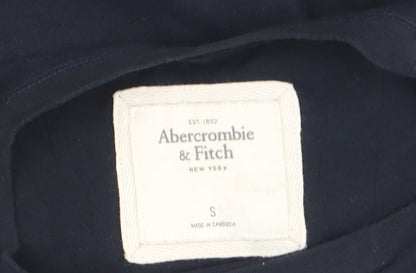 Abercrombie & Fitch Women's Blue Slim Fit Basic T-Shirt Size S