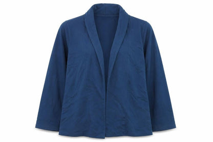 Mountain Warehouse Womens Blue Shawl Collar Blazer UK 12 Stretch Jersey