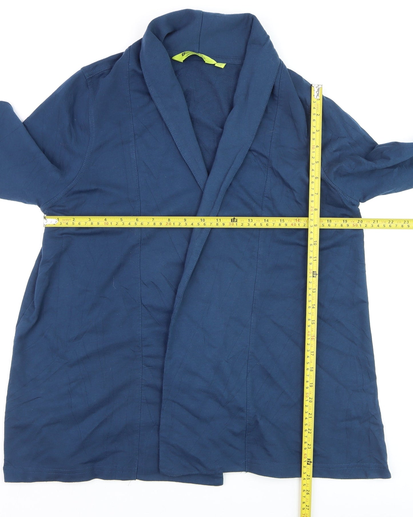 Mountain Warehouse Womens Blue Shawl Collar Blazer UK 12 Stretch Jersey