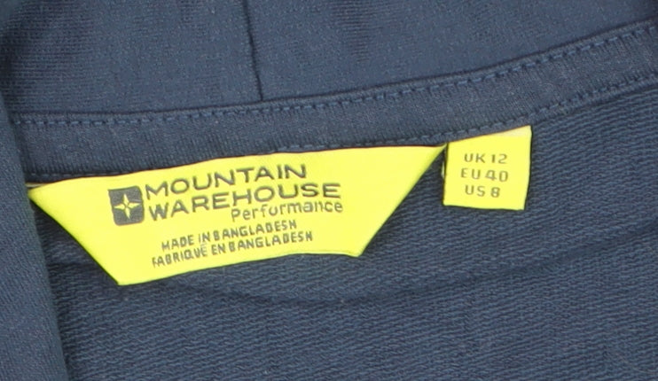 Mountain Warehouse Womens Blue Shawl Collar Blazer UK 12 Stretch Jersey