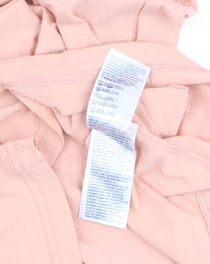 Tommy Hilfiger Denim Men's Pink Crew Neck Cotton T-Shirt - Size S