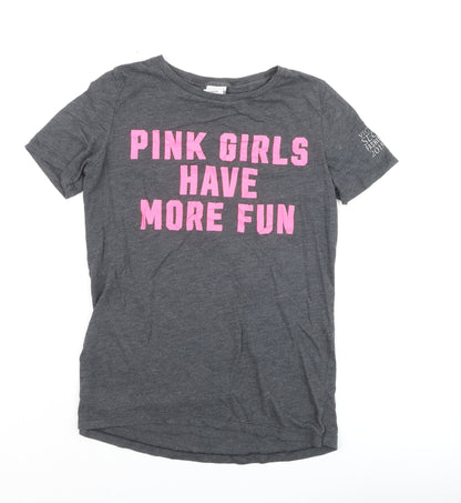 Victoria's Secret PINK Women's Grey XS T-Shirt NYC Fashion Show 2015