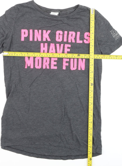 Victoria's Secret PINK Women's Grey XS T-Shirt NYC Fashion Show 2015