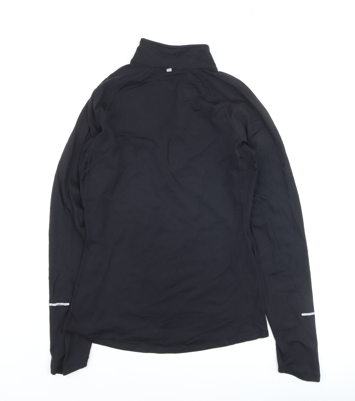Nike Boys Black Dri-FIT 1/4 Zip Long Sleeve Pullover Sweatshirt S