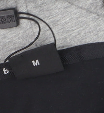 Hugo Boss Men's Black Pullover Hoodie M Logo Classic Style