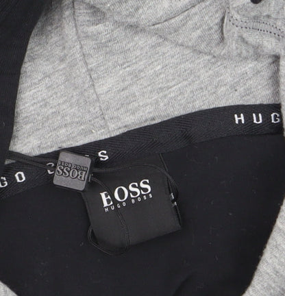 Hugo Boss Men's Black Pullover Hoodie M Logo Classic Style