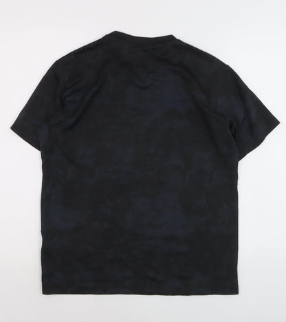 Marvel Boys Black Panther Black Short Sleeve Crew Neck T-Shirt Size S