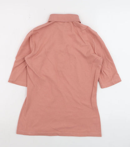 Lacoste Men’s Slim Fit Pink Cotton Stretch Polo Shirt Size S