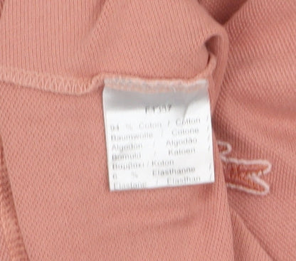 Lacoste Men’s Slim Fit Pink Cotton Stretch Polo Shirt Size S