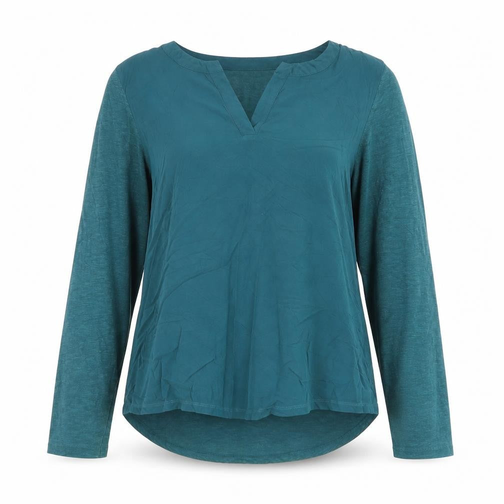 Sandwich Women's Green Tunic Blouse Long Sleeve Size S