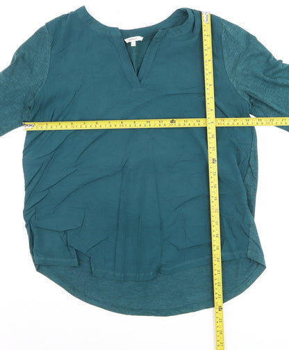 Sandwich Women's Green Tunic Blouse Long Sleeve Size S