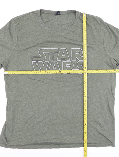 George Star Wars Khaki Men's 3XL Crew Neck Short Sleeve T-Shirt