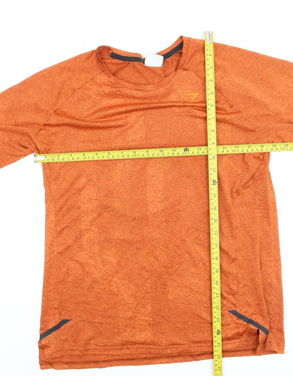 Gymshark Men's Orange Athletic Fit Short Sleeve Performance T-Shirt M