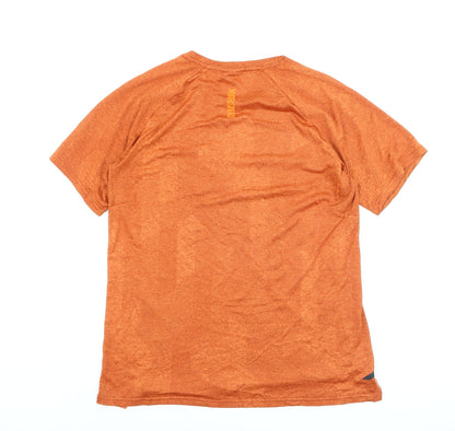 Gymshark Men's Orange Athletic Fit Short Sleeve Performance T-Shirt M