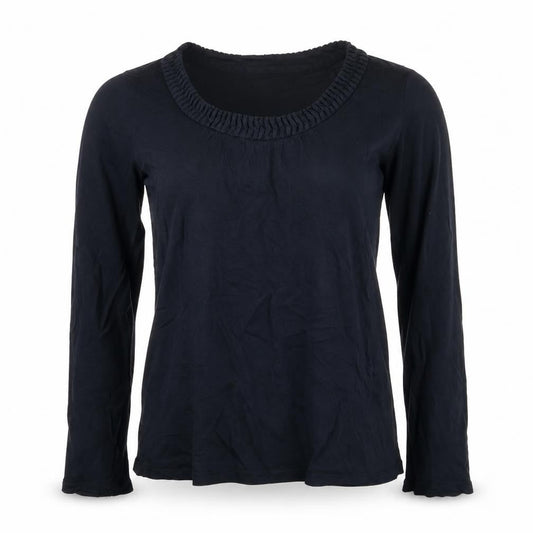 Gap Womens Black Long Sleeve Cotton Jersey T-Shirt XS