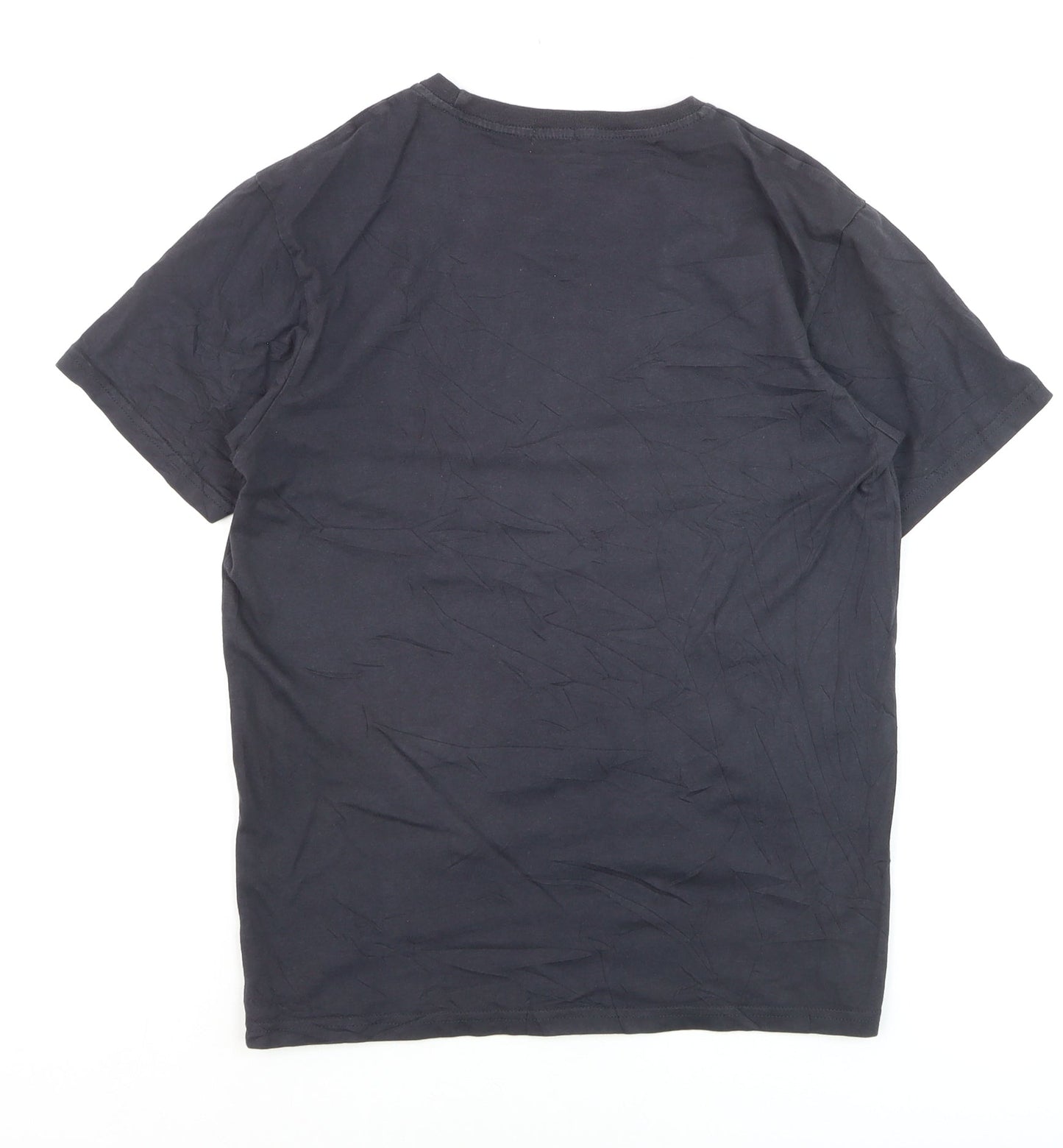 Paul Smith Men's Black Graphic Print Cotton Crew Neck T-Shirt M