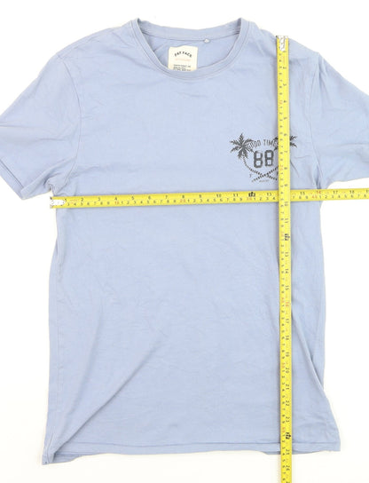 Fat Face Men's Blue XS Graphic Beach T-Shirt Cotton Short Sleeve
