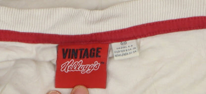 Vintage Kellogg's Women's Beige Cartoon Cropped T-Shirt Size S