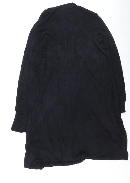 Marks and Spencer Women Black Size 18 High Neck Long Sleeve Tunic Jumper