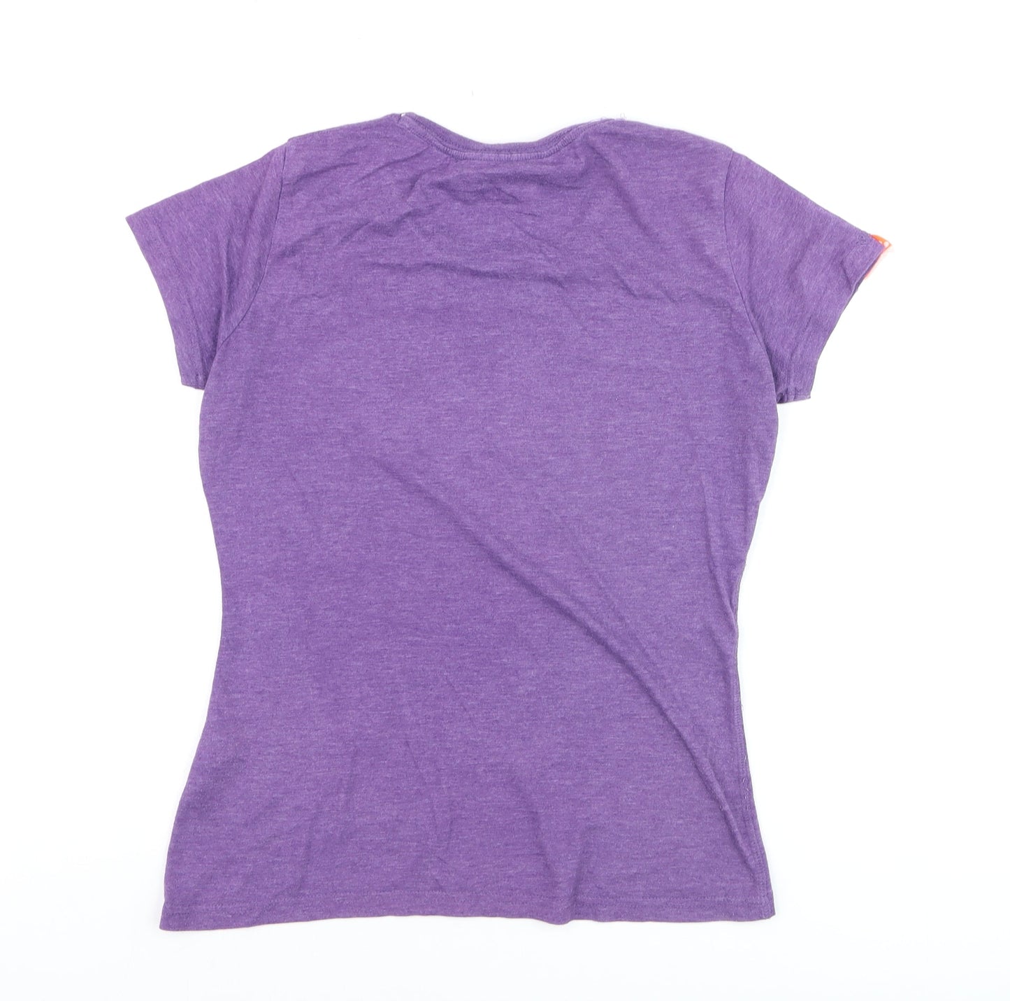 Superdry Women's Purple Short Sleeve Crew Neck T-Shirt Size M