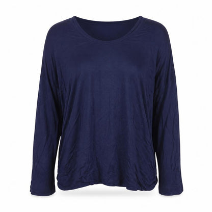 Gap Women’s Blue Relaxed Fit Long Sleeve Viscose T-Shirt Size L