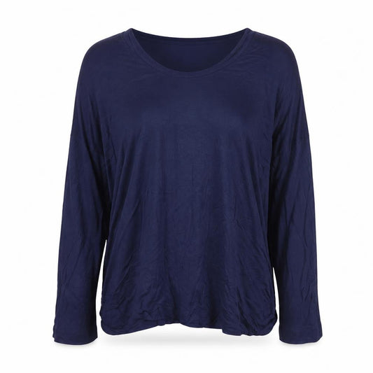 Gap Women’s Blue Relaxed Fit Long Sleeve Viscose T-Shirt Size L