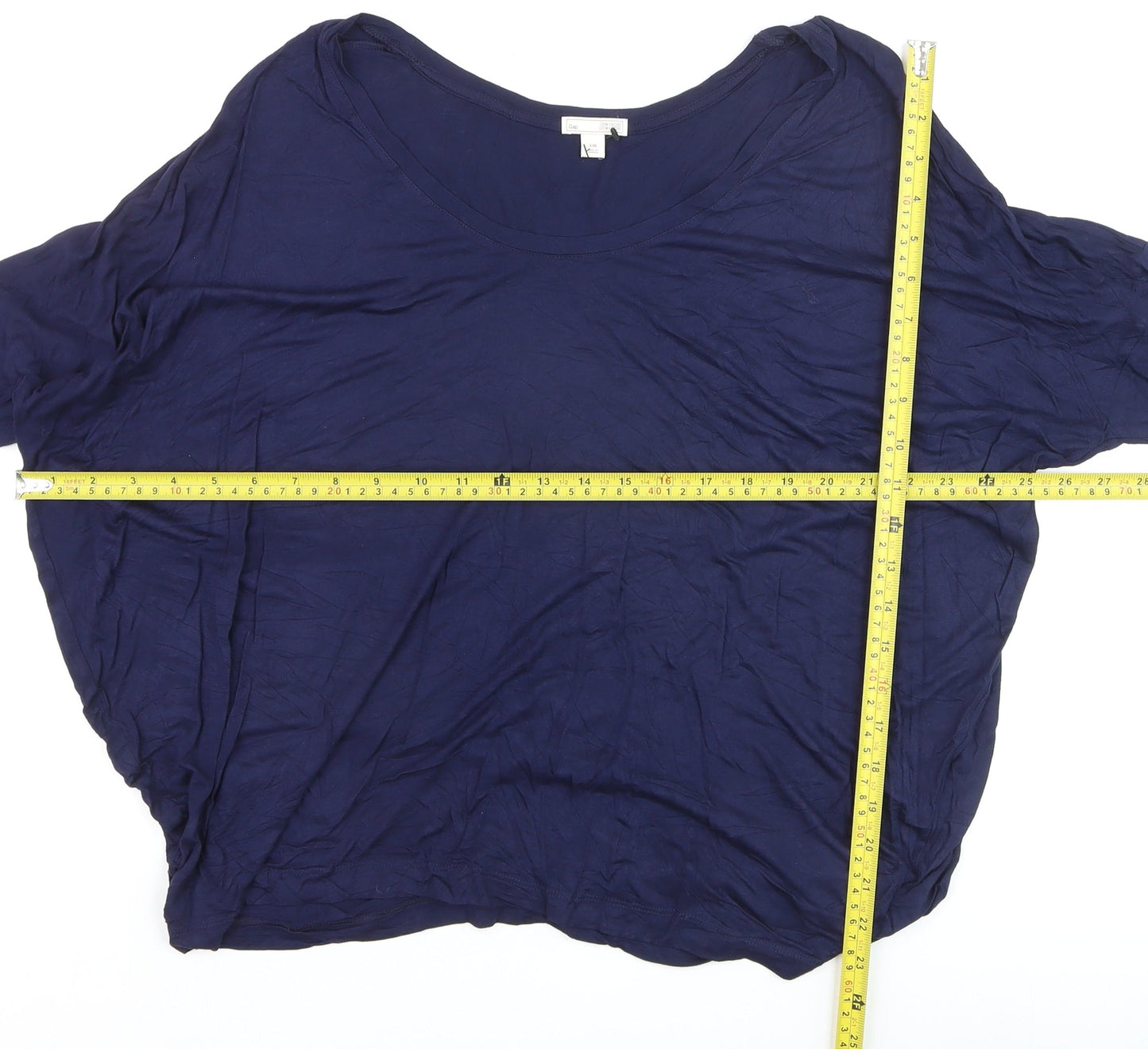 Gap Women’s Blue Relaxed Fit Long Sleeve Viscose T-Shirt Size L