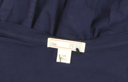 Gap Women’s Blue Relaxed Fit Long Sleeve Viscose T-Shirt Size L