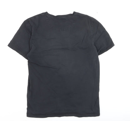 Lyle & Scott Mens Black Cotton Polo Shirt L Short Sleeve Classic Fit