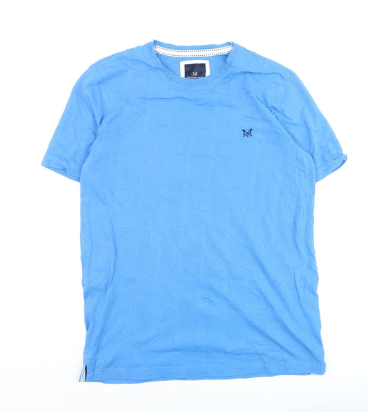 Crew Clothing Company Men's Blue M Crew Neck Cotton T-Shirt